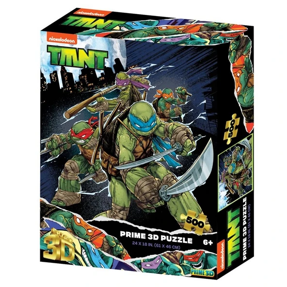 Prime 3D - Ninja Kaplumbağalar 500 Parça Yetişkin Puzzle ürün görseli 1