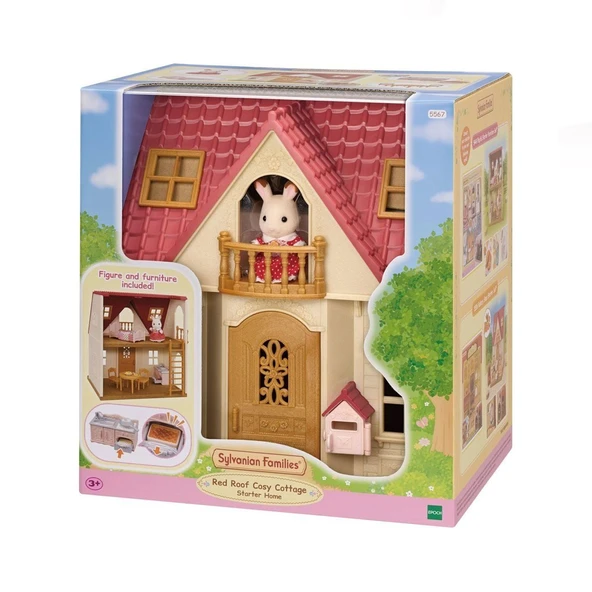 5567 Sylvanian Families Kırmızı Çatılı Başlangıç Evi +3 yaş ürün görseli 1