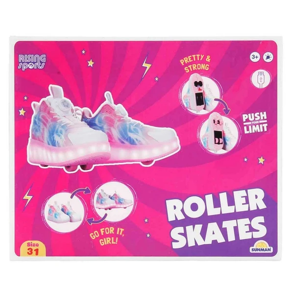 Rising Sports Işıklı Patenli Kız Spor Ayakkabı 31 Numara S00006431 ürün görseli 1