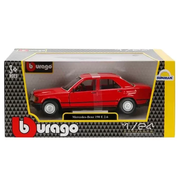 Bburago 1/24 A 1987 Mercedens Benz 190E - S01021103 ürün görseli 1