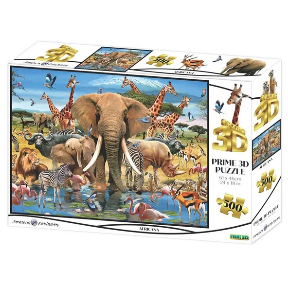 Prime 3D - Afrika 500 Parça Yetişkin Puzzle ürün görseli 1