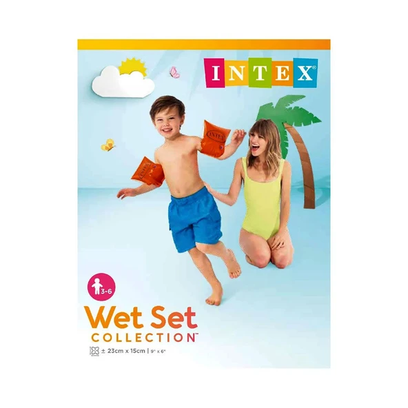 IK58642 İntex Kırmızı Kolluk 23x15 cm ürün görseli 1