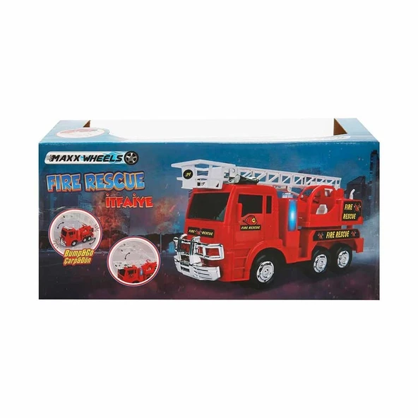 Çarp Dön Sesli ve Işıklı İtfaiye Aracı - Resim 3