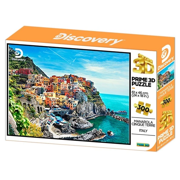 Prime 3D Discovery Manarola Puzzle 300 Parça ürün görseli 1