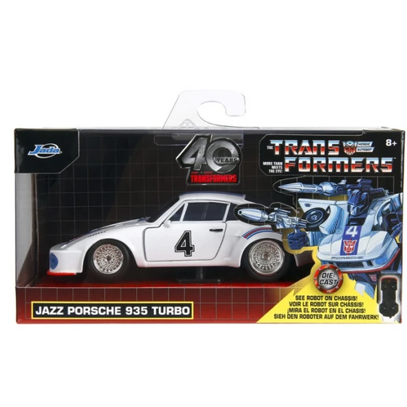 Jada 1/32 Transformers G1 Jazz Porsche - Resim 6