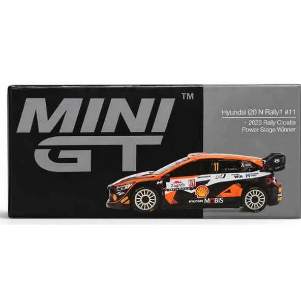 Mini GT 1/64 Hyundai i20 N Rally1 Power Stage Winner - MGT0972-L ürün görseli 1