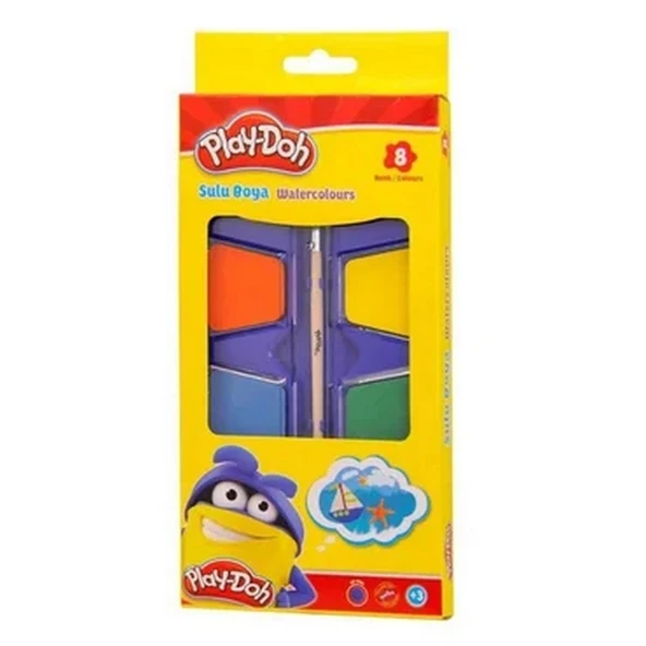 Play-Doh Suluboya 8 Renk Jumbo 35 mm ürün görseli 1