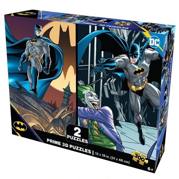 Prime 3D DC Comics Batman İkili Puzzle 300 Parça ürün görseli 1