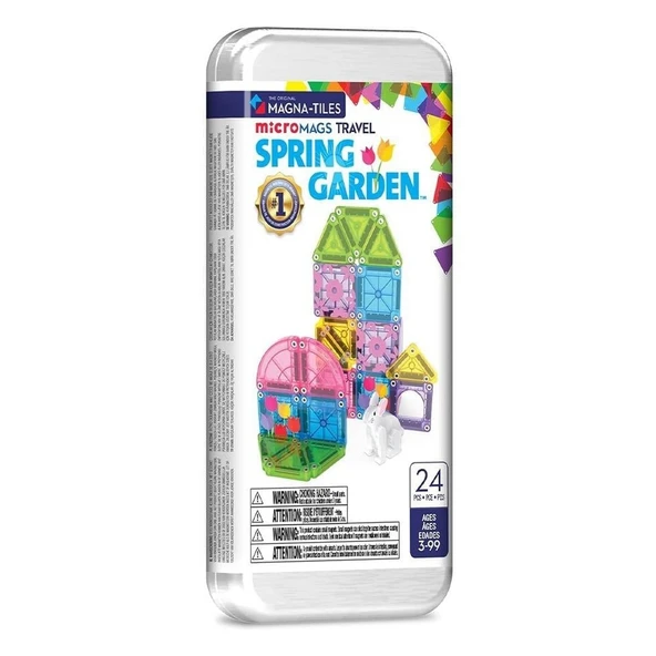 Magna Tiles Bahçe Seti Manyetik Bloklar Seyahat Boy 24 Parça ürün görseli 1