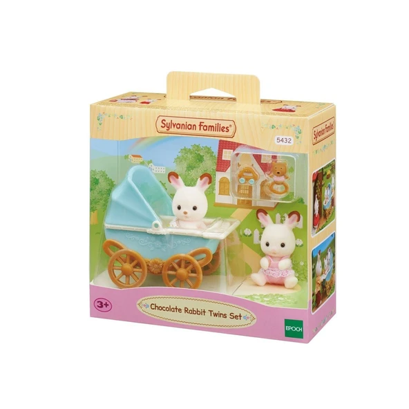 5432 Sylvanian Families, Çikolata Kulaklı İkiz Tavşan Bebek, +3 yaş ürün görseli 1