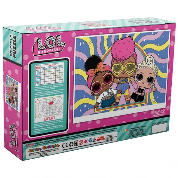 LOL Surprise 100 Parça Puzzle - 0022 - Resim 3