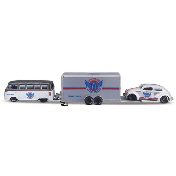 Maisto 1/64 Design Seri Yarış Takımı Römork ve Araç Set ürün görseli 1