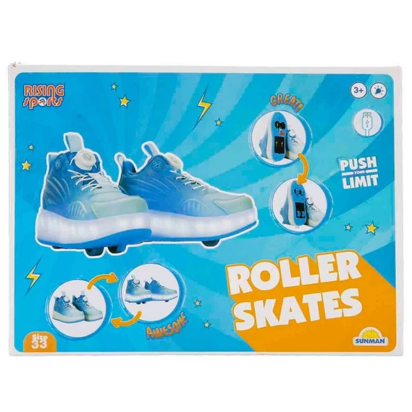Rising Sports Işıklı Patenli Erkek Spor Ayakkabı 33 Numara S00006440 ürün görseli 1