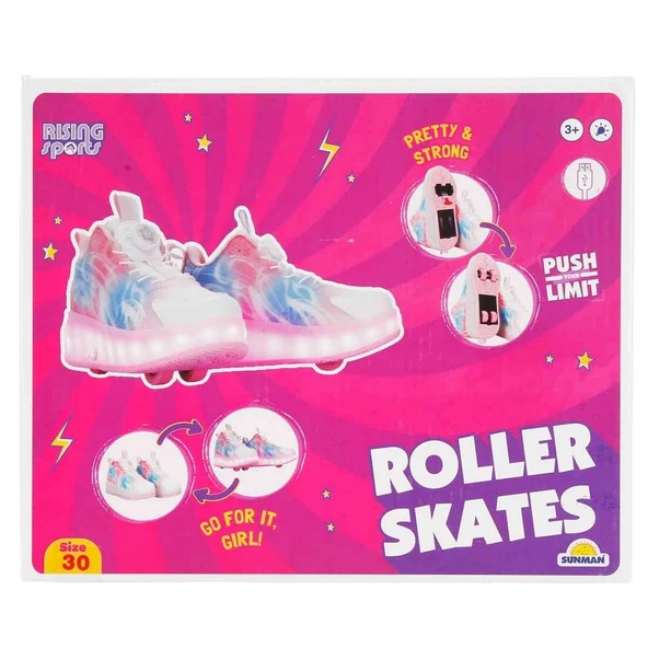 Rising Sports Işıklı Patenli Kız Spor Ayakkabı 30 Numara S00006430 ürün görseli 1