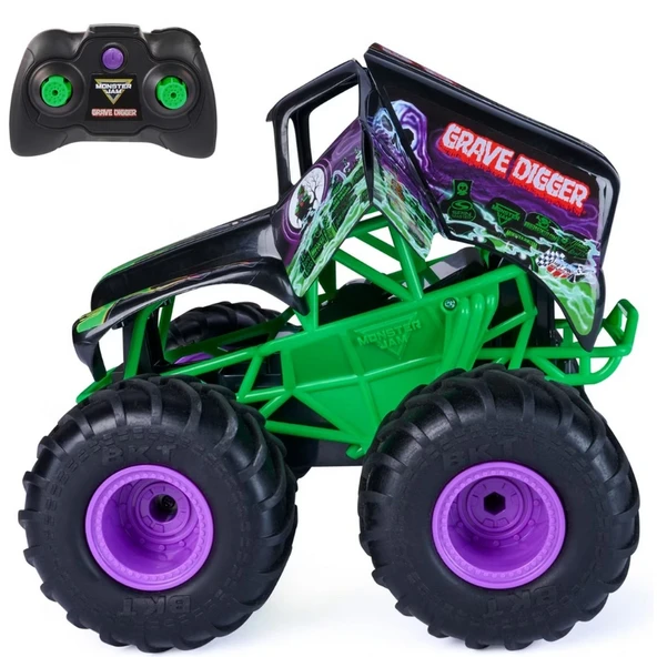 1/15 Monster Jam Smash and Bash Grave Digger Uzaktan Kumandalı Araba ürün görseli 1