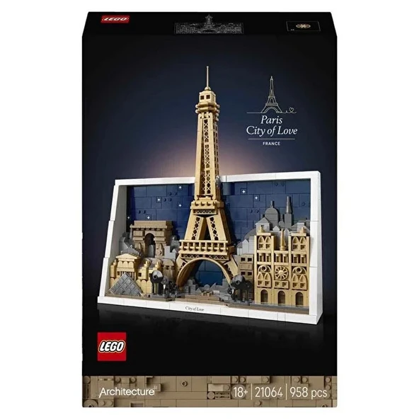 LEGO Architecture Paris Aşıklar Şehri 21064 - Resim 4