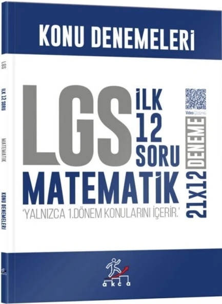 8. Sınıf LGS Matematik 1. Dönem İlk 12 Soru Konu Denemeleri KR Akademi Yayınları ürün görseli 1