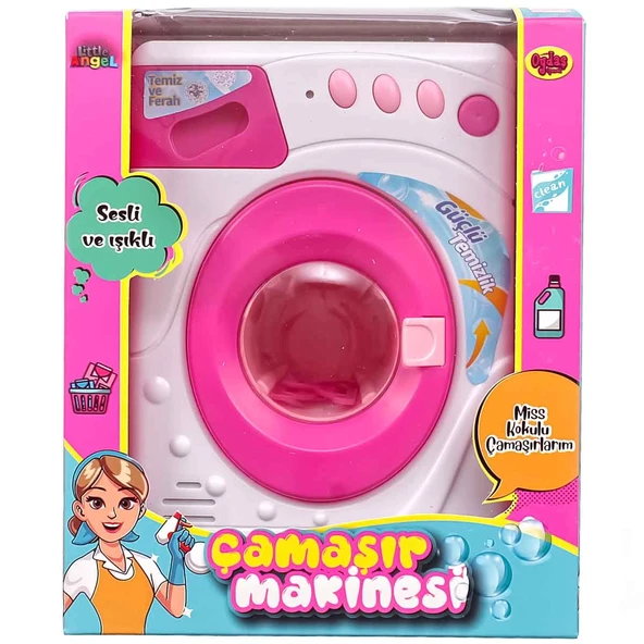 Pilli Işıklı ve Sesli Çamaşır Makinesi 02604 ürün görseli 1