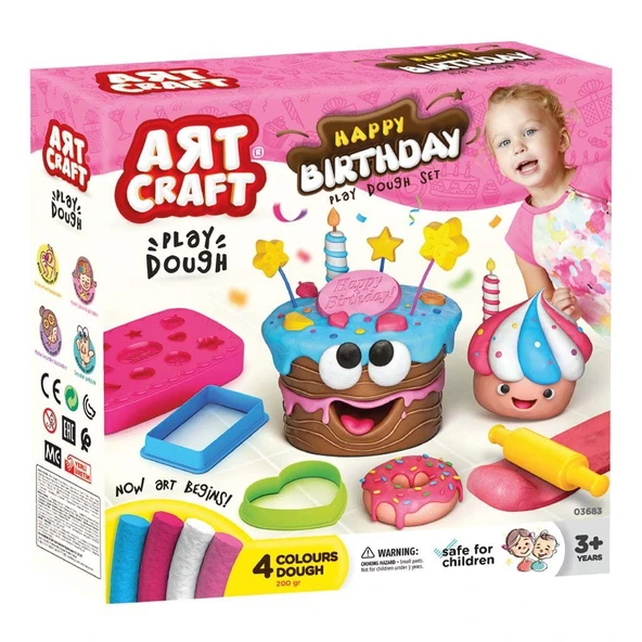 Art Craft Doğum Günü Oyun Hamuru Seti 10 Parça ürün görseli 1