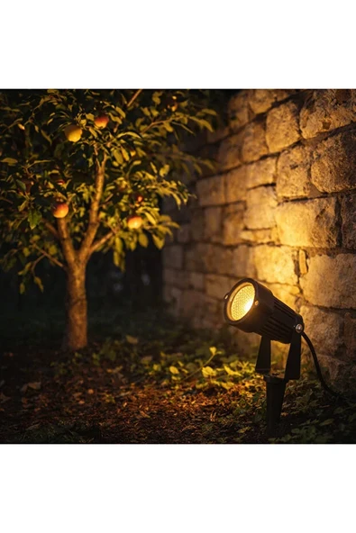 7W LED Bahçe Spotu Kazıklı IP65 Dış Mekan Gün Işığı 560 Lümen ürün görseli 1