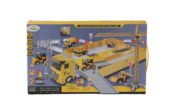 9901 TIRLI İŞ MAKİNELİ SESLİ IŞIKLI VİNÇ ürün görseli 1