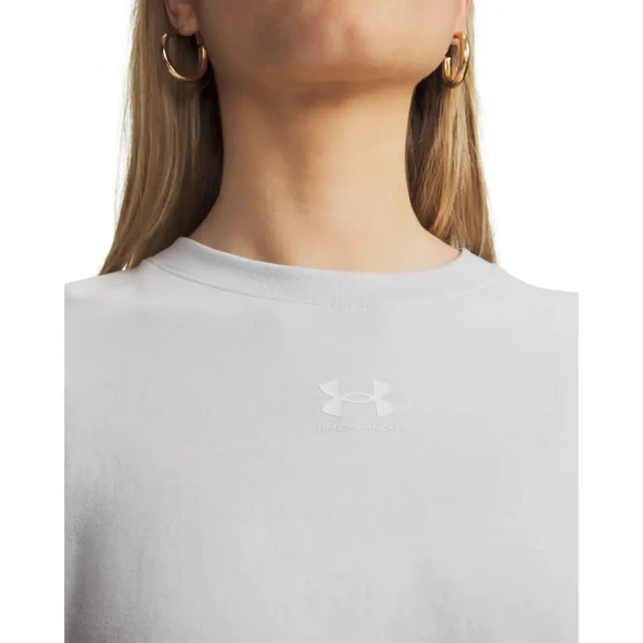 UA Rival Boxy Tee Solid  Kadın T-Shirt 6011064-023 - Resim 3
