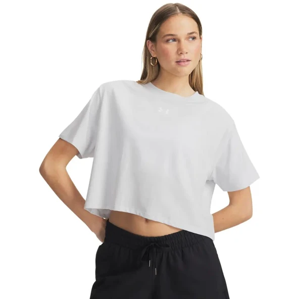 UA Rival Boxy Tee Solid  Kadın T-Shirt 6011064-023 ürün görseli 1