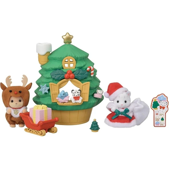 Sylvanian Families Bebek Noel Baba’nın Yılbaşı Ağacı Evi ürün görseli 1