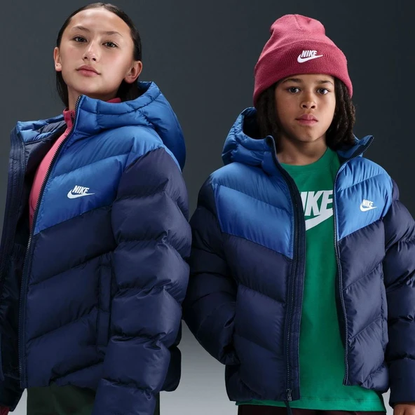K NSW TF ADP PUFFER COLORBLOCK  Kız Çocuk Mont IB6164-410 ürün görseli 1