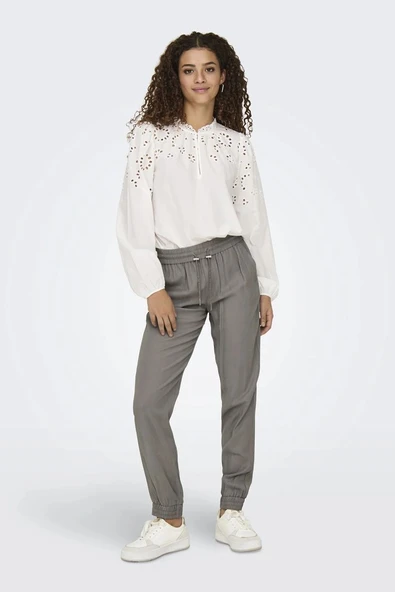 ONLKELDA-EMERY MW PULL-UP PANTS PNT NOOS  Kadın Pantolon 15203946 ürün görseli 1