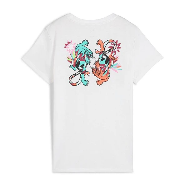 GRAPHICS TRAIN CONCEPT TEE W  Kadın T-Shirt 52655902 - Resim 3