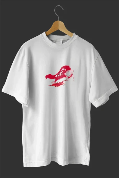 1 Mayıs Emekçiler Günü Baskılı Oversize Bisiklet Yaka T-shirt - Beyaz ürün görseli 1