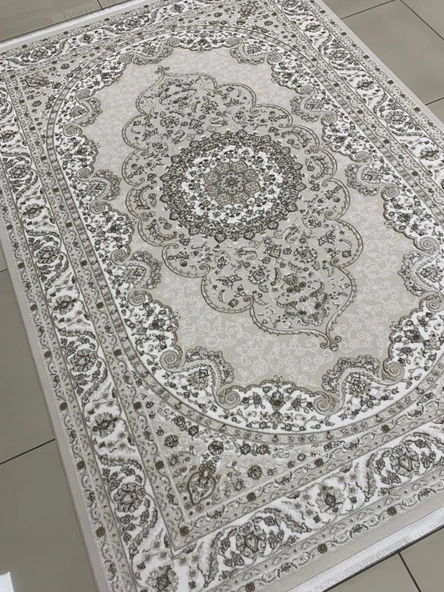 Liparis Halı Avangarde Serisi 5483 Kemik Akrilik Salon Oturma Yatak Odası Halısı ürün görseli 1