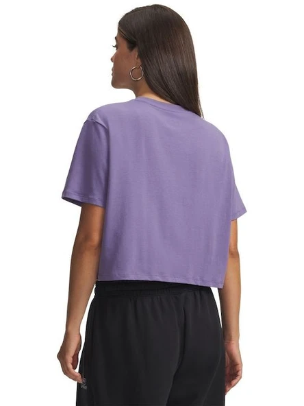 UA Rival Boxy Tee Solid  Kadın T-Shirt 6011064-520 - Resim 2