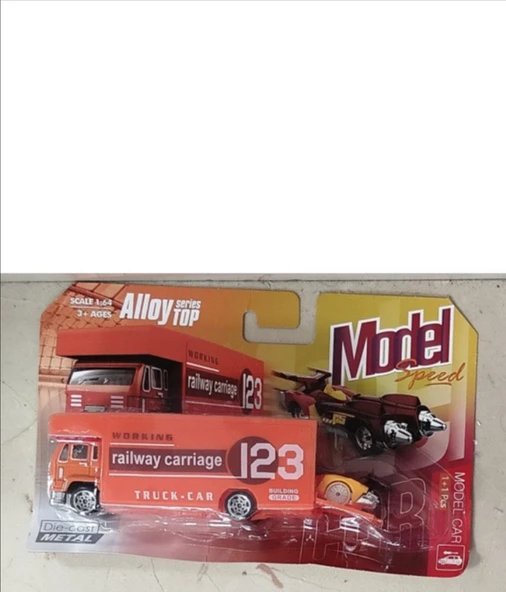 Metal Araba Taşıyan Kamyon Tır Çekici 12CM ürün görseli 1