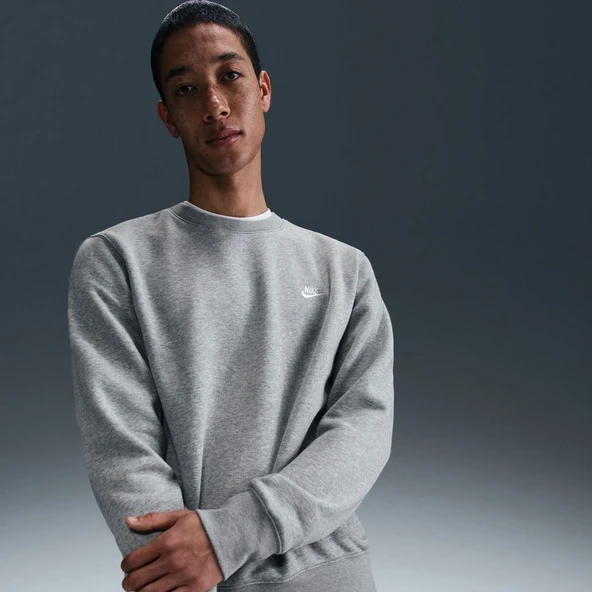 M NK CLUB BB CREW  Erkek Sweatshirt FN3886-063 ürün görseli 1