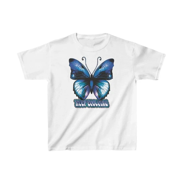 Unisex Çocuk Baskılı T-shirt - Beyaz ürün görseli 1