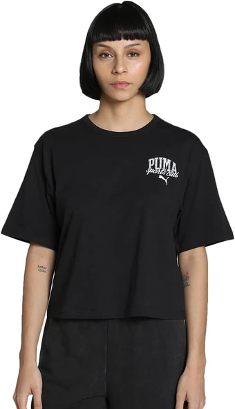 PUMA CLASS Relaxed Crop Tee  Kadın T-Shirt 68503001 ürün görseli 1