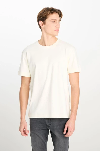 Relax Fit Basic T-shirt  Erkek T-Shirt L2510096102 ürün görseli 1