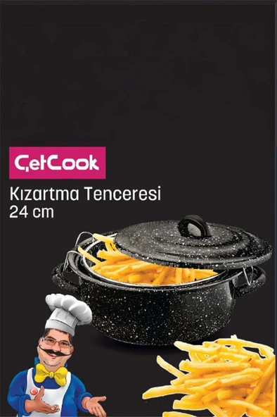 ÇETCOOK KIZARTMA TENCERESİ 24 CM ürün görseli 1