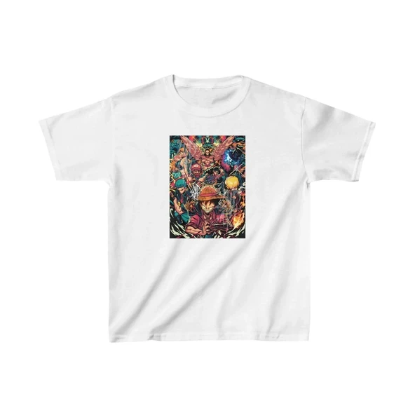 Unisex Çocuk Baskılı T-shirt - Beyaz ürün görseli 1