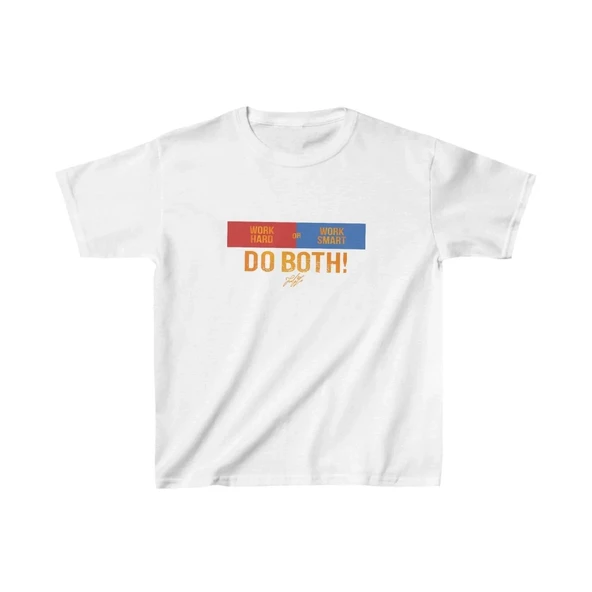 Unisex Çocuk Baskılı T-shirt - Beyaz ürün görseli 1
