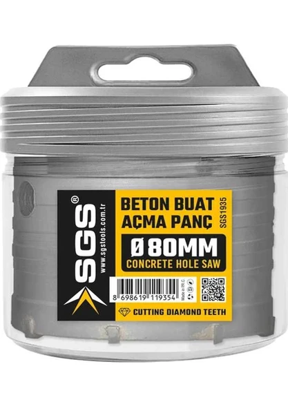 Sgs Beton Buat Açma Panç 80 mm SGS1935 ürün görseli 1