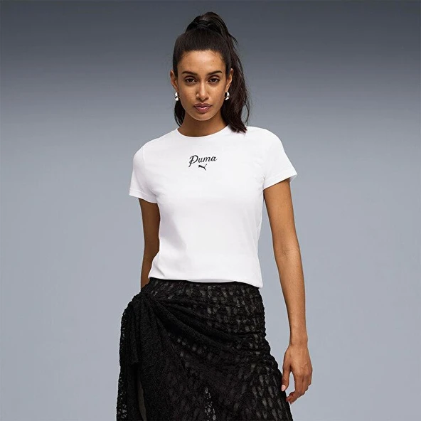 ESS SCRIPT Tee  Kadın T-Shirt 69176002 ürün görseli 1