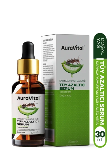 Tüy Azaltıcı Serum Karınca Yumurtası Yağı ve Aloe Vera 30 Ml Tüy Azaltıcı, Epilasyon Sonrası Cilt Bakım Yağı ürün görseli 1