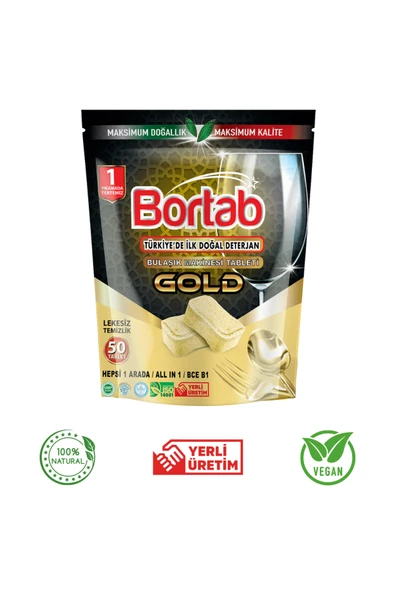 Doğal Vegan Bulaşık Tableti - Kimyasal İçermez - Güçlü Yağ Ve Kir Söker ürün görseli 1