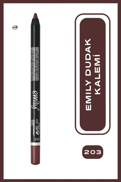 Emily Long Lasting Lip Pencil No: 203 - Uzun Süre Kalıcı Dudak Kalemi ürün görseli 1