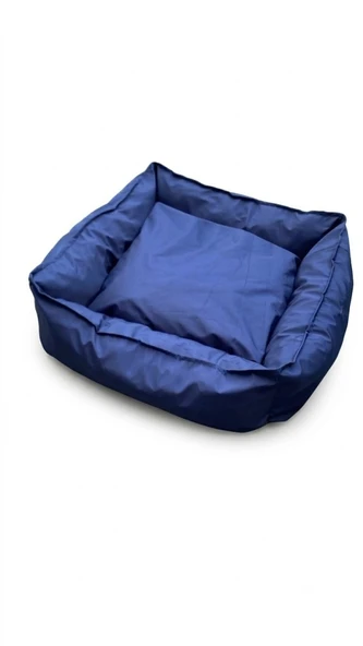 Lepus Kedi Köpek Yatak Medium Mavi EN65cm-BOY65cm-YÜK.15cm ürün görseli 1