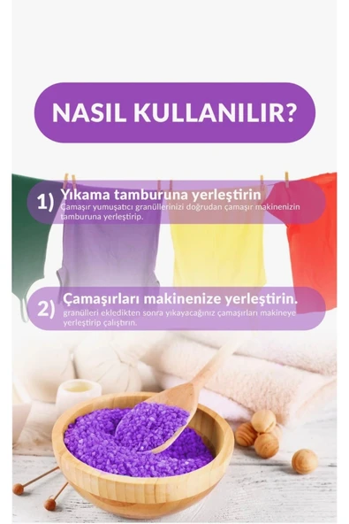 Granül Çamaşır Parfümü & Çamaşır Yumuşatıcı Lavanta - Resim 3