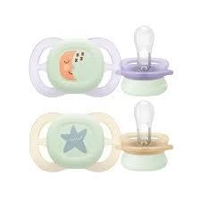 Philips Avent Ultra Start Nighttime 0-2 Ay Şeffaf Kız Emzik ürün görseli 1